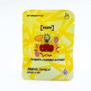 FK / Gummy  300 mg / OMG / Orange, Mango, Guava / HYBRID / singles / pk 50 / $2.75 ea.