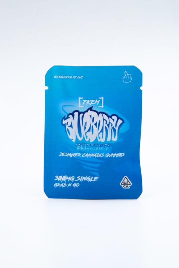 FK / Gummy  300 mg / Blueberry Blizzard / INDICA / singles / pk 50 / $2.75 ea.