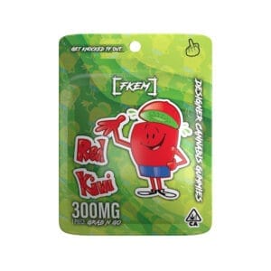 FK / Gummy  300 mg / Red Kiwi / HYBRID / singles / pk 50 / $2.75 ea.