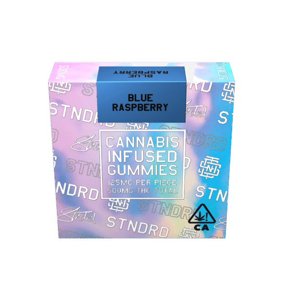 STNDRD - Gummy  500 mg - Hybrid - Blue Raspberry - (Pk 24) $7.00 ea.