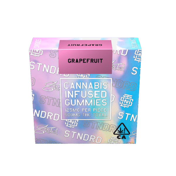 STNDRD - Gummy  500 mg - Indica - Grapefruit - (Pk 24) $7.00 ea.