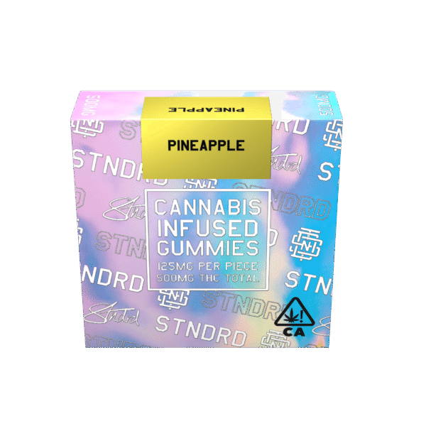 STNDRD - Gummy  500 mg - Indica - Pineapple - (Pk 24) $7.00 ea.