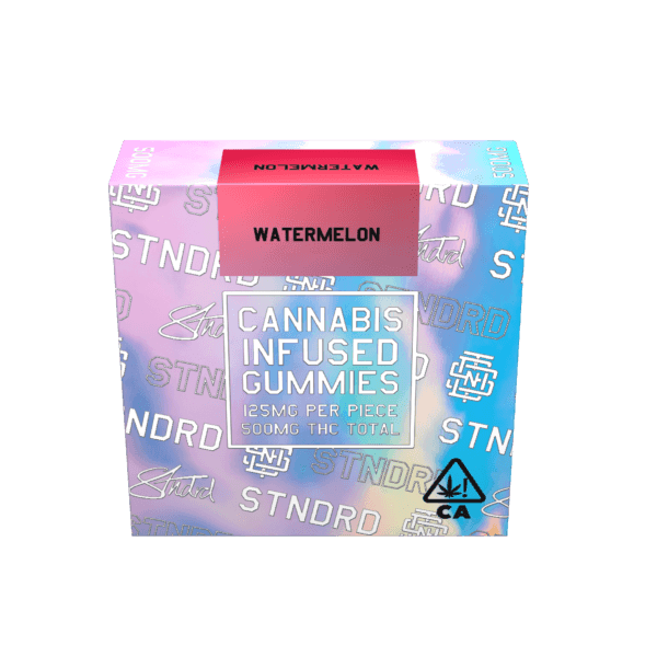 STNDRD - Gummy  500 mg - Indica - Watermelon - (Pk 24) $7.00 ea.