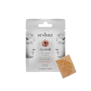seshnz gummies | 500 mg | day sesh | morning mango | singles | pk 25 | $4.25 ea.