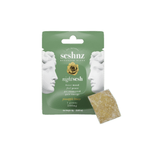seshnz gummies | 500 mg | night sesh | pineapple breeze | singles | pk 25 | $4.25 ea.