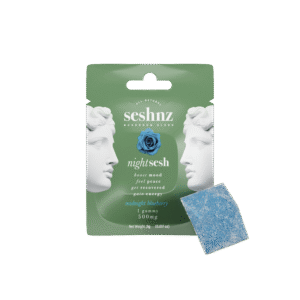 seshnz gummies | 500 mg | night sesh | midnight blueberry | singles | pk 25 | $4.25 ea.