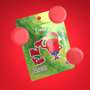 FK / Gummy  750 mg / Red Kiwi / HYBRID / pk 10 / $7.8 ea.
