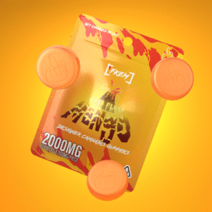 FK / Gummy 2000 mg / Lava Flow Mango / HYBRID / pk 10 / $12.3 ea.