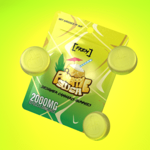 FK / Gummy 2000 mg / Pineapple Slush / HYBRID / pk 10 / $12.3 ea.
