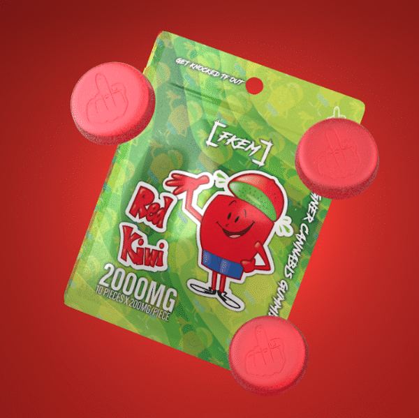 FK / Gummy 2000 mg / Red Kiwi / INDICA / pk 10 / $12.3 each
