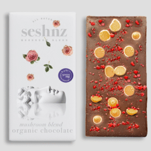 seshnz chocolate bar mushroom blend | 5000 mg | peanut butter & jelly | pk 10 | $15.25 ea
