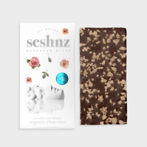 seshnz chocolate bar mushroom blend | 5000 mg | sea salt almond | pk 10 | $15.25 ea.