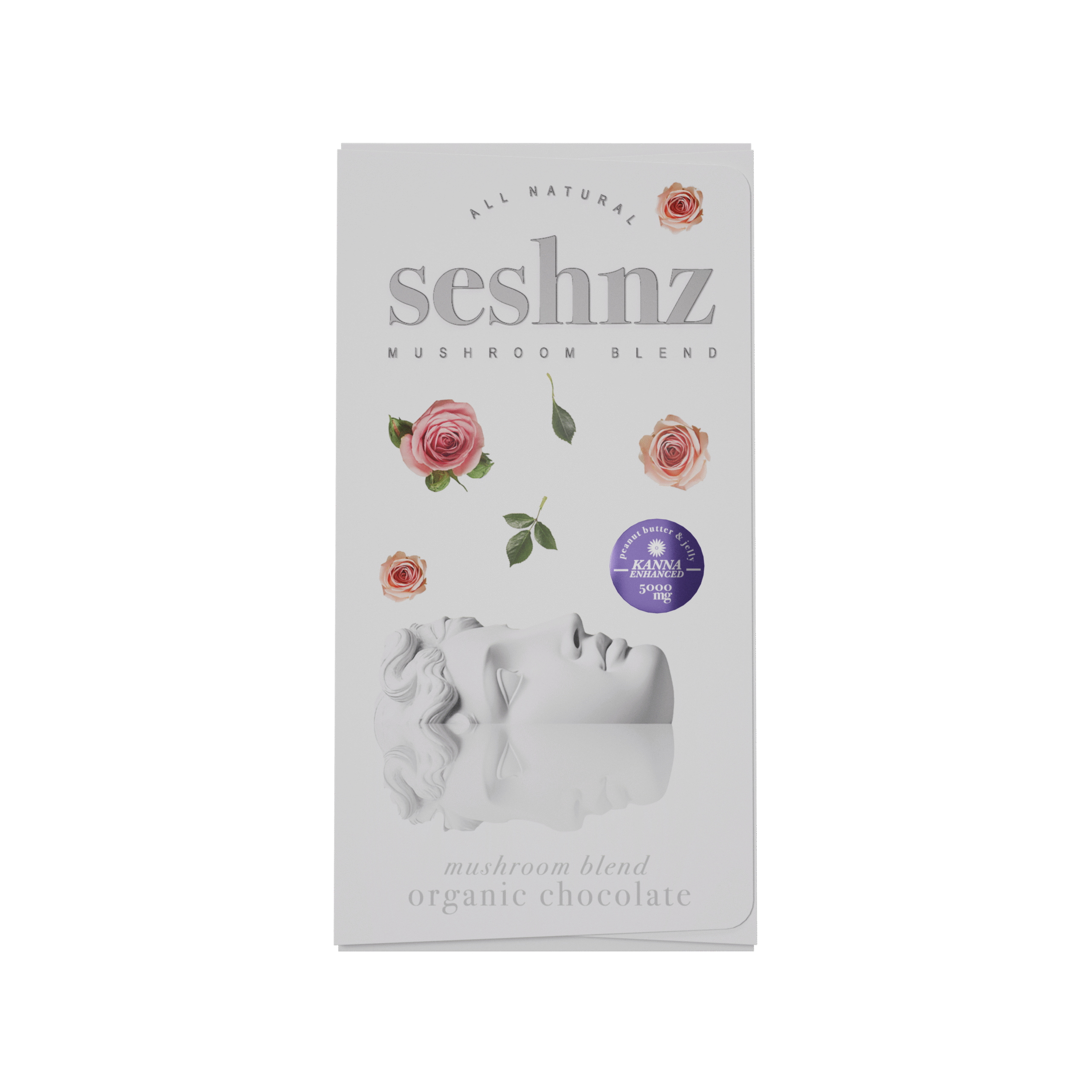 seshnz chocolate bar | 5000 mg | Kanna Enhanced - Peanut Butter & Jelly | pk 10 | $15.25 ea.