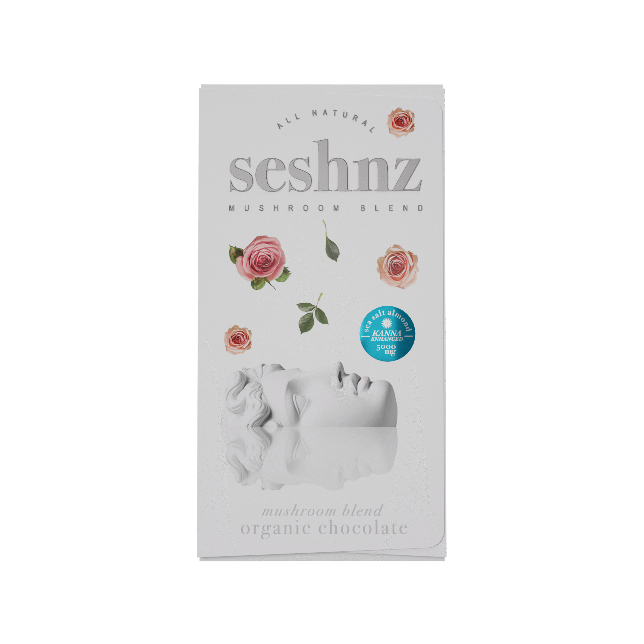 seshnz chocolate bar | 5000 mg | Kanna Enhanced - Sea Salt Almond | pk 10 | $15.25 ea.