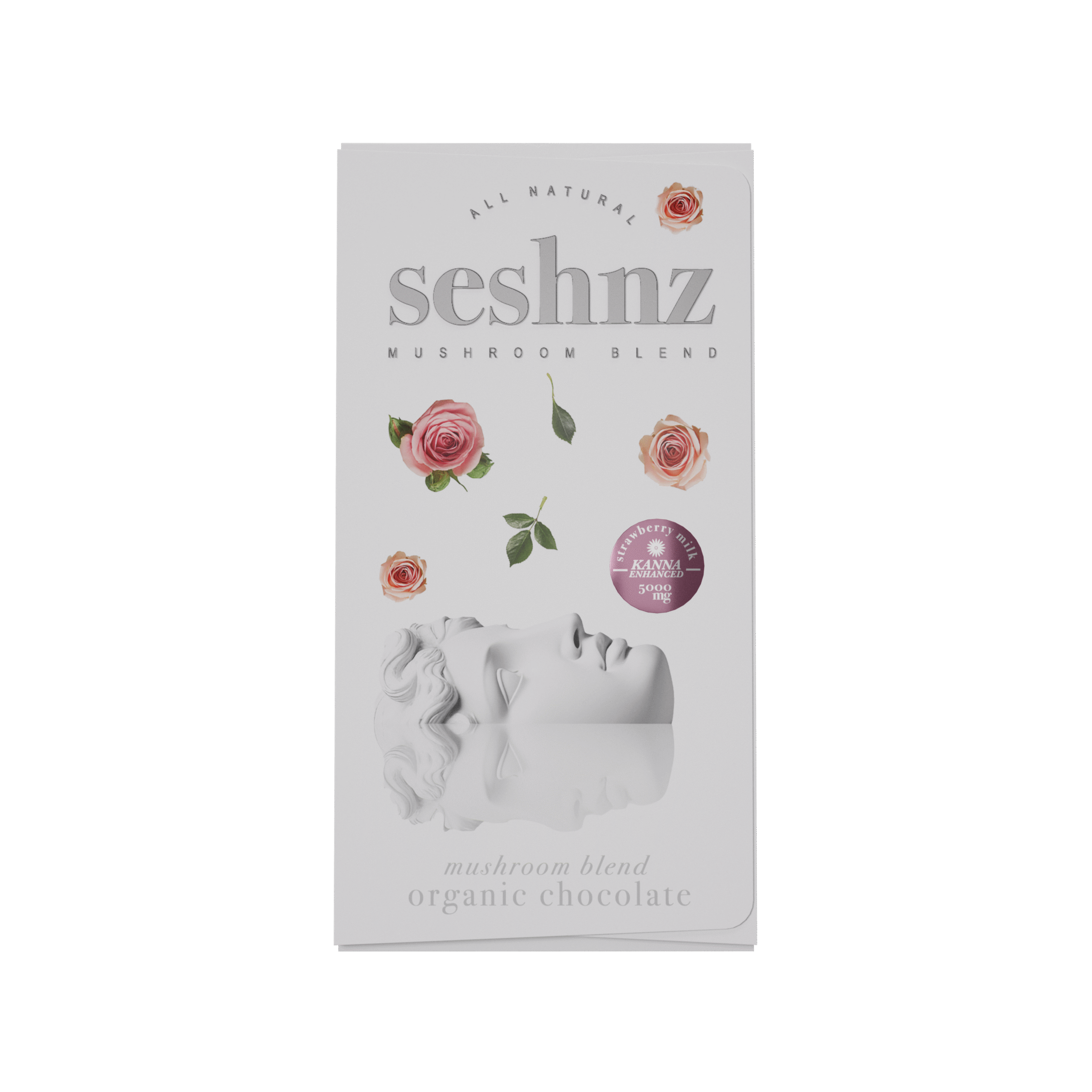 seshnz chocolate bar | 5000 mg | Kanna Enhanced - Strawberry Milk | pk 10 | $15.25 ea.
